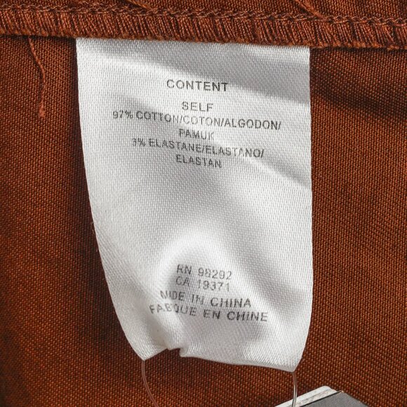 Tibi Cococa Brown Organic Cotton Twill Maxi Aline Skirt - Picture 10 of 11